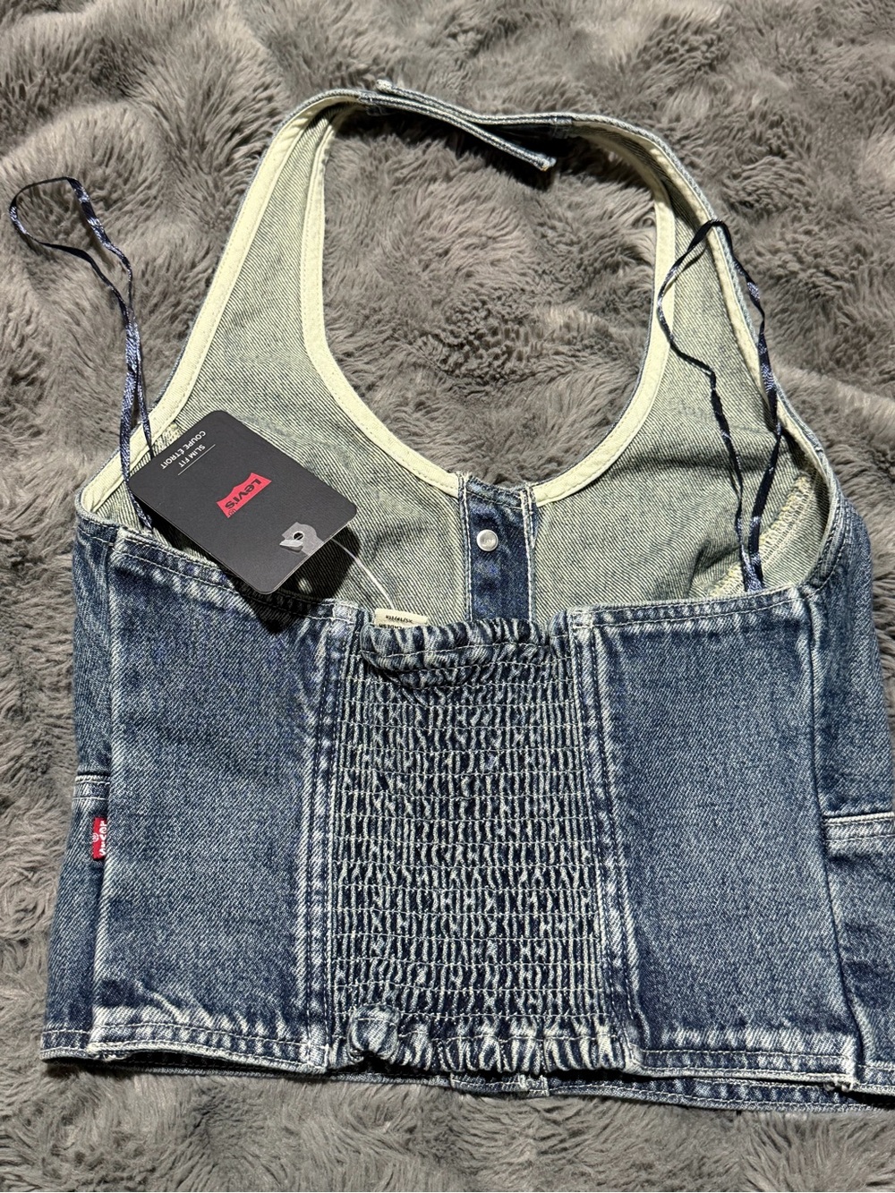 Levis Denim Halter Top - Picture 3 of 6